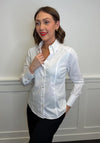 Bianca Linda Cotton-blend Shirt, White