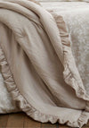 Bianca Soft Washed Frill Bedspread, Beige