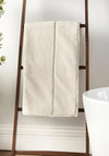 Bianca Home Zero Twist Satin Stitch Towel, Cream