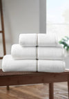 Bianca Home Zero Twist Satin Stitch Towel, White