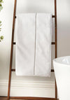 Bianca Home Zero Twist Satin Stitch Towel, White