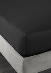 Bianca Home 400TC Extra Deep Fitted Sheet, Black