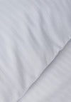 Bianca Home 200 Thread Count Cotton Sateen Stripe Duvet Set, Silver