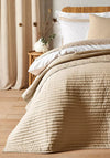 Bianca Home Quilted Lines Large Bedspread, Natural