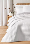 Bianca Home Quilted Lines Large Bedspread, White
