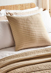 Bianca Home Quilted Lines Cushion, Natural