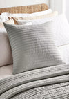 Bianca Home Quilted Lines Cushion, Silver
