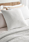 Bianca Home Quilted Lines Cushion, White