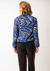 Bianca PrintED Collared Blouse, Blue Multi