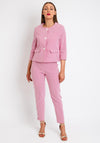 Bianca Ava Geometric Print Short Jacket, Pink