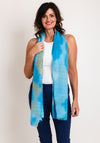 Bianca Ombre Waffle Scarf, Blue