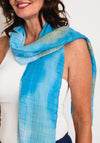 Bianca Ombre Waffle Scarf, Blue