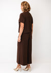 Bianca Sia Keyhole Neck Jersey Top, Brown