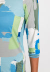 Bianca Round Neck Patch Print Top, Multi