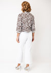 Bianca Rachel Printed Light Bomber Jacket, Brown