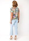 Bianca Julie Multi Print V Neck Top, Multi-Coloured