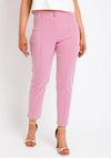 Bianca Siena Geometric Print Slim Trousers, Pink