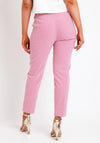 Bianca Siena Geometric Print Slim Trousers, Pink