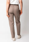 Bianca Siena Slim Leg Tailored Trousers, Brown