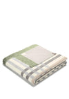 Biederlack Border Check Medium Blanket, Celery Green