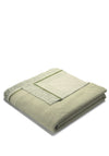 Biederlack Border Twill Natural Medium Blanket, Green