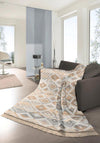 Biederlack Aztec Cotton Home Medium Blanket, Natural Multi