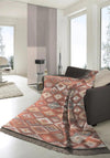 Biederlack Aztec Cotton Home Medium Blanket, Terracotta