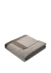 Biederlack Chevron Cotton Home Medium Blanket, Taupe