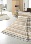 Biederlack Neptune Stripe 140x180cm Throw, Natural