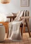 Biederlack Plaid 130x170cm Throw, White Boucle