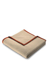 Biederlack Cotton Contrast Medium Blanket, Rust