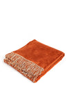 Biederlack Cotton Home Twill Plain Oasis Medium Blanket, Rust