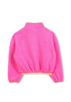Billieblush Girls Sequins Long Sleeve Fleece, Pink