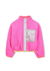 Billieblush Girls Sequins Long Sleeve Fleece, Pink