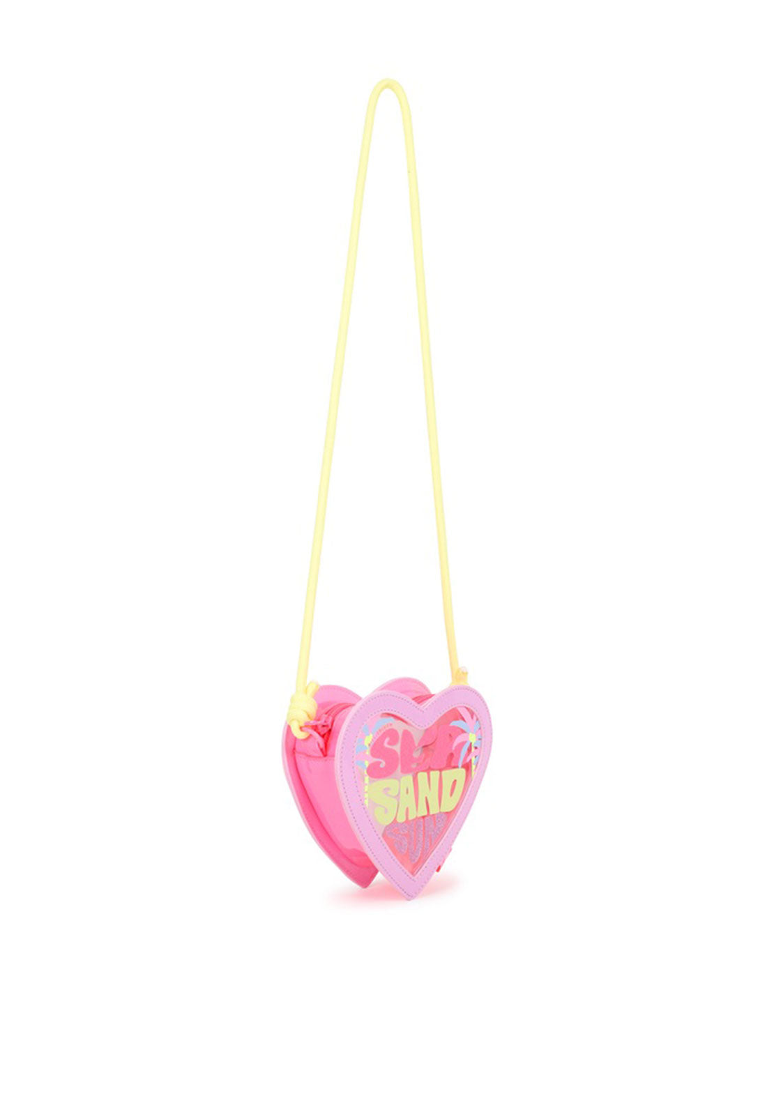 Billieblush Girls Heart Crossbody Bag, Pink Multi