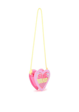 Billieblush Girls Heart Crossbody Bag, Pink Multi