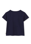 Billieblush Girls Horse Long Sleeve Top, Navy