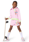 Billieblush Girls Ice Cream Sequins Long Sleeve Jacket, Pink