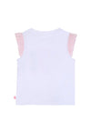 Billieblush Girls Life Tulle Short Sleeve Tee, White