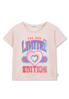 Billieblush Girls Sequins Long Sleeve Top, Pink