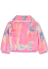 Billieblush Girls Faux Fur Long Sleeve Jacket, Pink