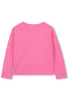 Billieblush Girls Love Long Sleeve Top, Pink