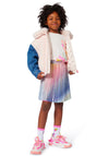BBillieblush Girls Metallic Pleated Skirt, Multi