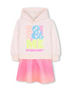Billieblush Girls Hooded Long Sleeve Dress, Pink