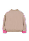 Billieblush Girls Sequins Long Sleeve Sweater, Beige
