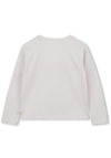 Billieblush Girls Sequin Long Sleeve Top, White