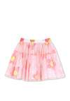 Billieblush Girl Floral Tulle Skirt, Pink