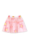 Billieblush Girl Floral Tulle Skirt, Pink