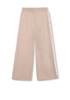 Billieblush Girls Sequins Wide Leg Jogger, Beige