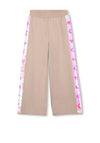Billieblush Girls Sequins Wide Leg Jogger, Beige